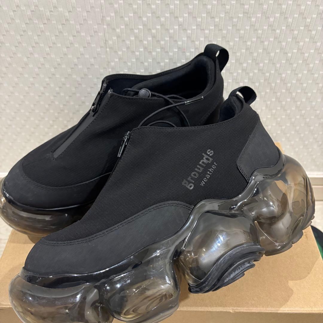 grounds ブラック スニーカー