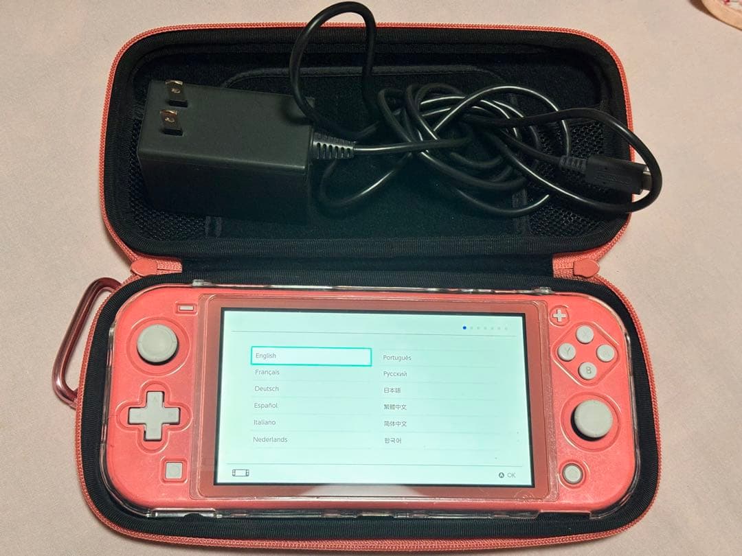 Nintendo Switch Lite ピンク 充電器・桃太郎電鉄付き