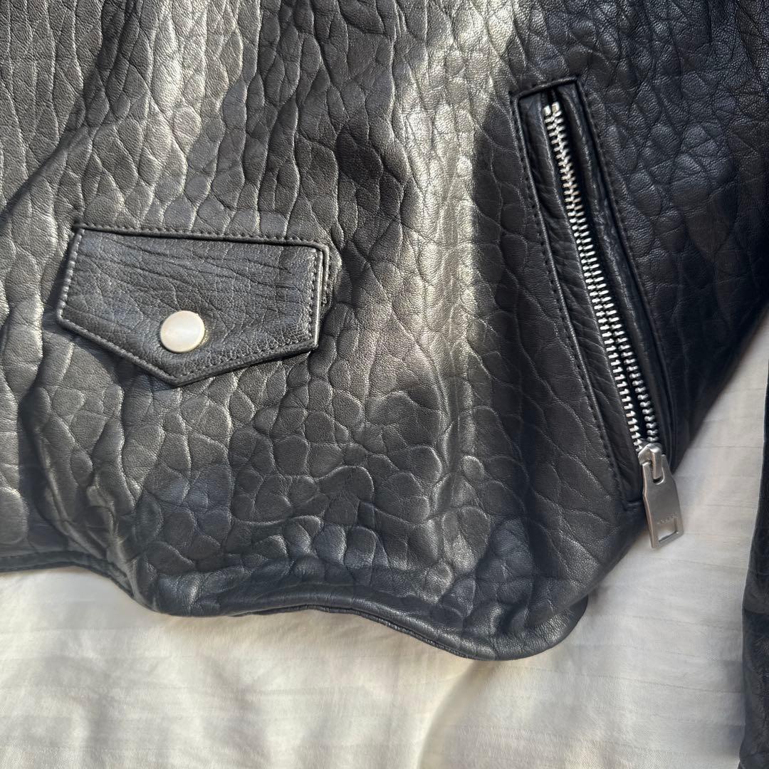 MOUSSY ブラックレザーライダースジャケット限定リミテッドアイテム