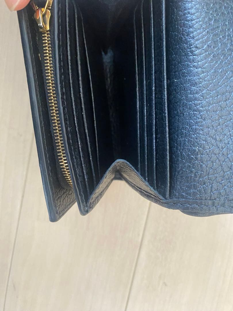 美品グッチ三つ折り財布GUCCI グッチ GGマーモント