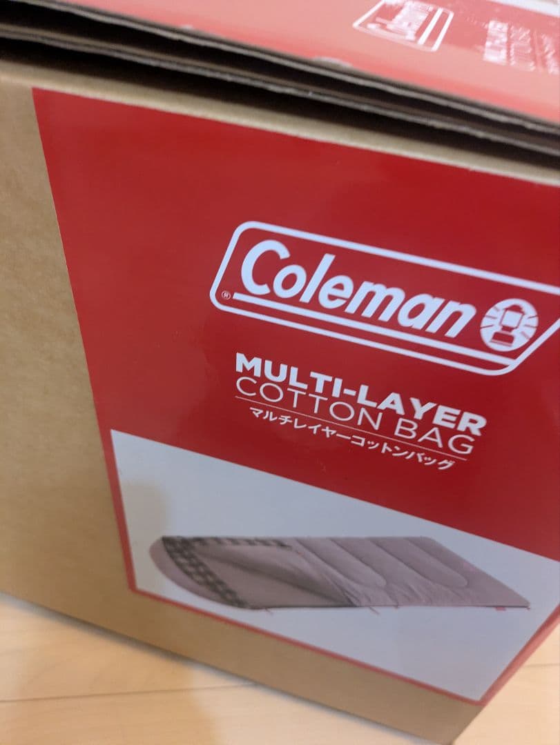 新品　Coleman　マルチレイヤーコットンバッグ　 (グレージュ)　シュラフ
