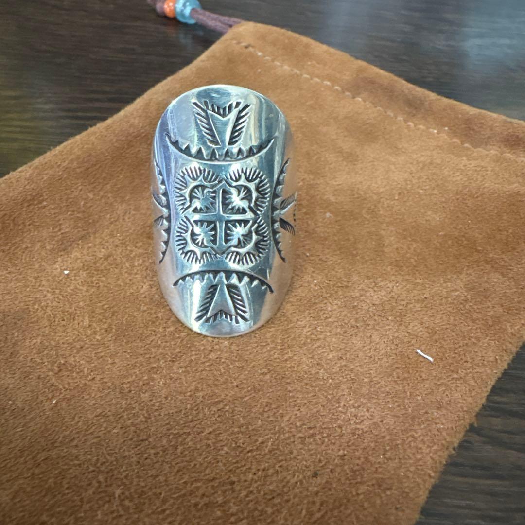 スティーブイエローホース　リング　インディアンジュエリー　ナバホ