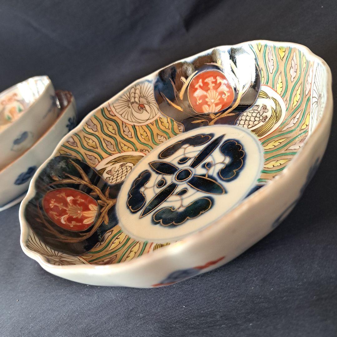 「ご成約者」です。 色絵古伊万里 皿3客セット 骨董アンテ