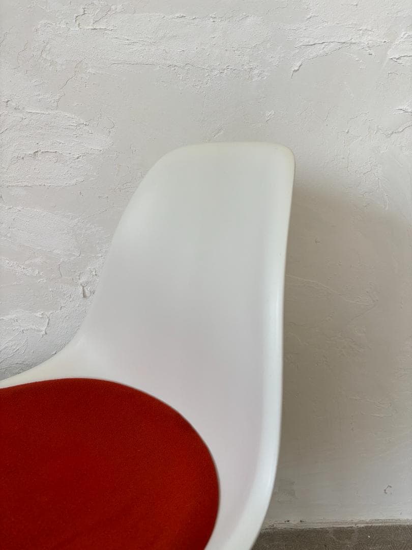 イームズ/Eamesシェルチェア ホワイト×オレンジ A