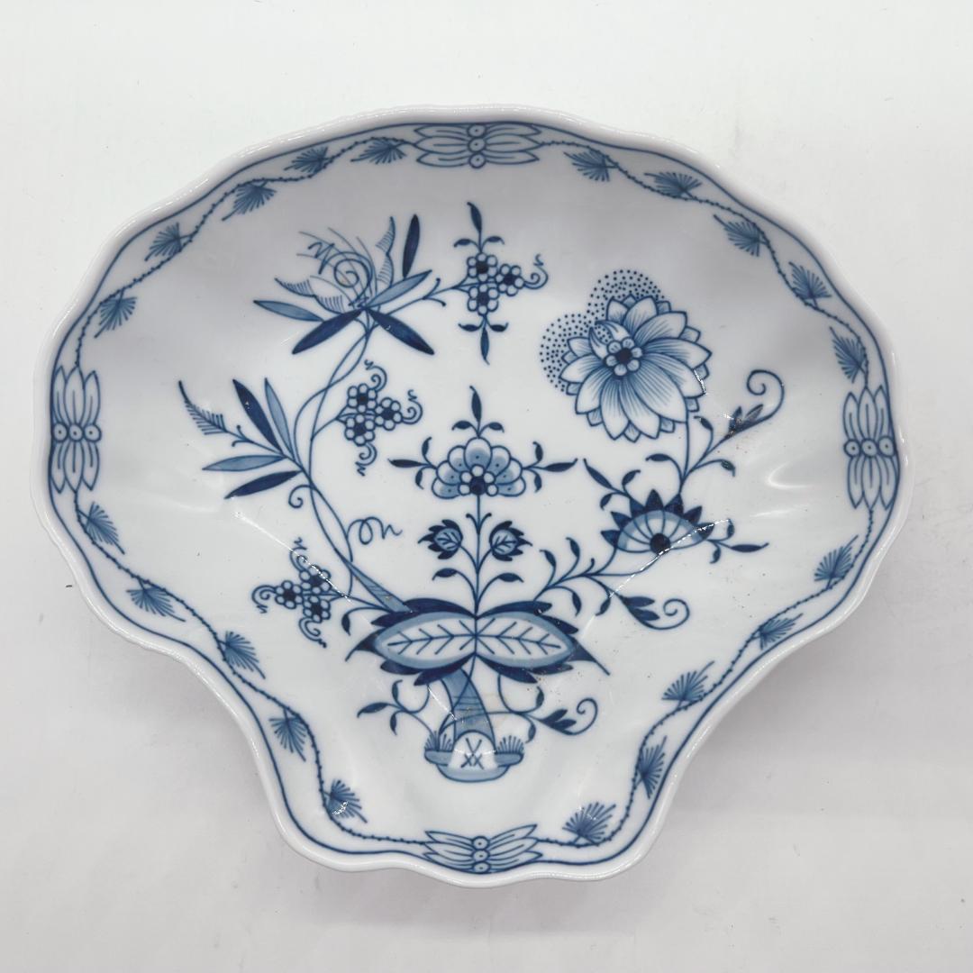 【MEISSEN】マイセン　ブルーオニオン　シェルプレート