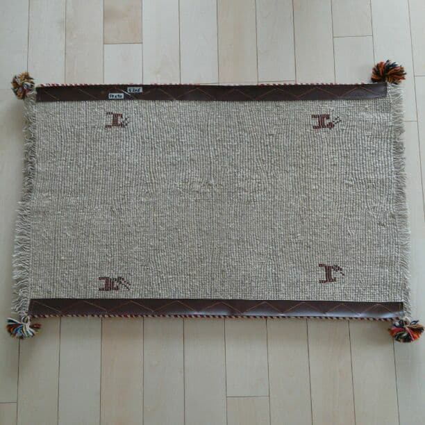 新品未使用 ☆ペルシャ絨毯 ギャッベ 玄関マット 手織り