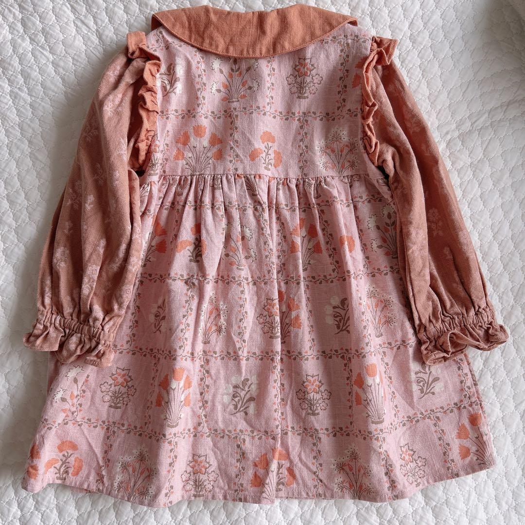 apolina アポリナ　Mara shirtdress 2〜3y ワンピース