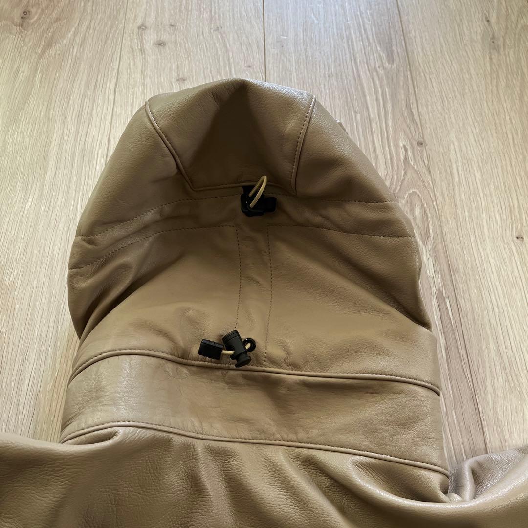 the world is yours レザーマウンテンパーカー　sizeS