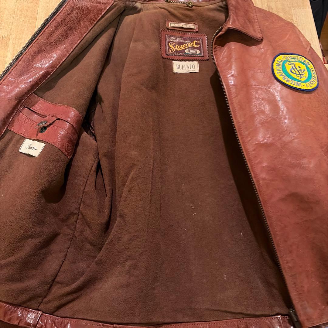 Stewart バッファローレザー ジャケット Lサイズ　イタリア