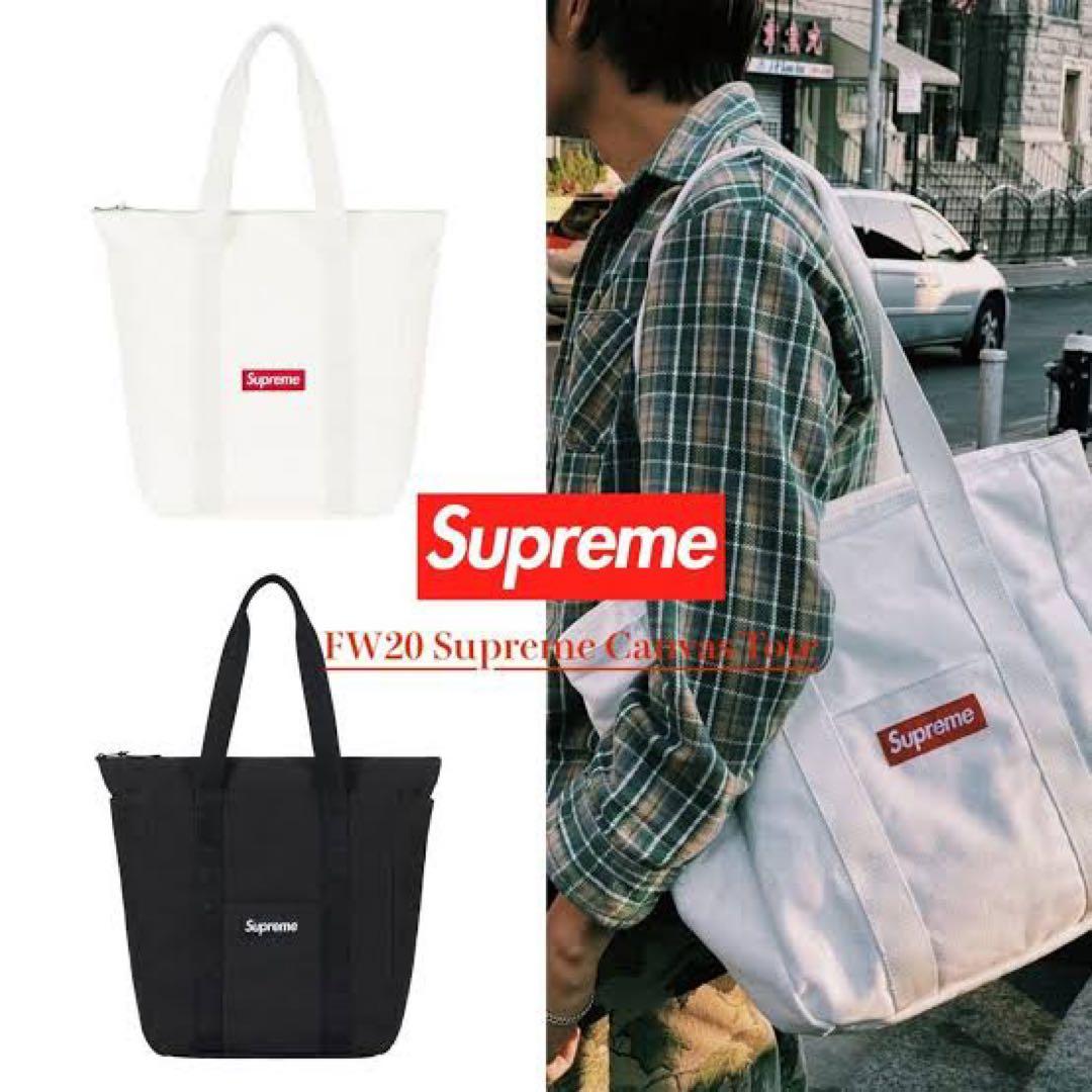 Supreme FW20 Canvas Tote Bag トートバッグ 新品