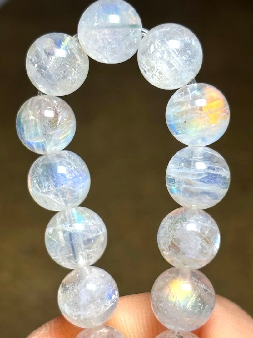 マダガスカル産　レインボームーンストーン　ブレスレット8.1〜8.3㎜（新品）