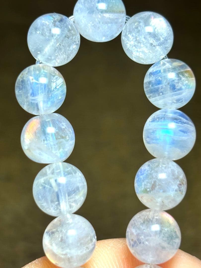 マダガスカル産　レインボームーンストーン　ブレスレット8.1〜8.3㎜（新品）