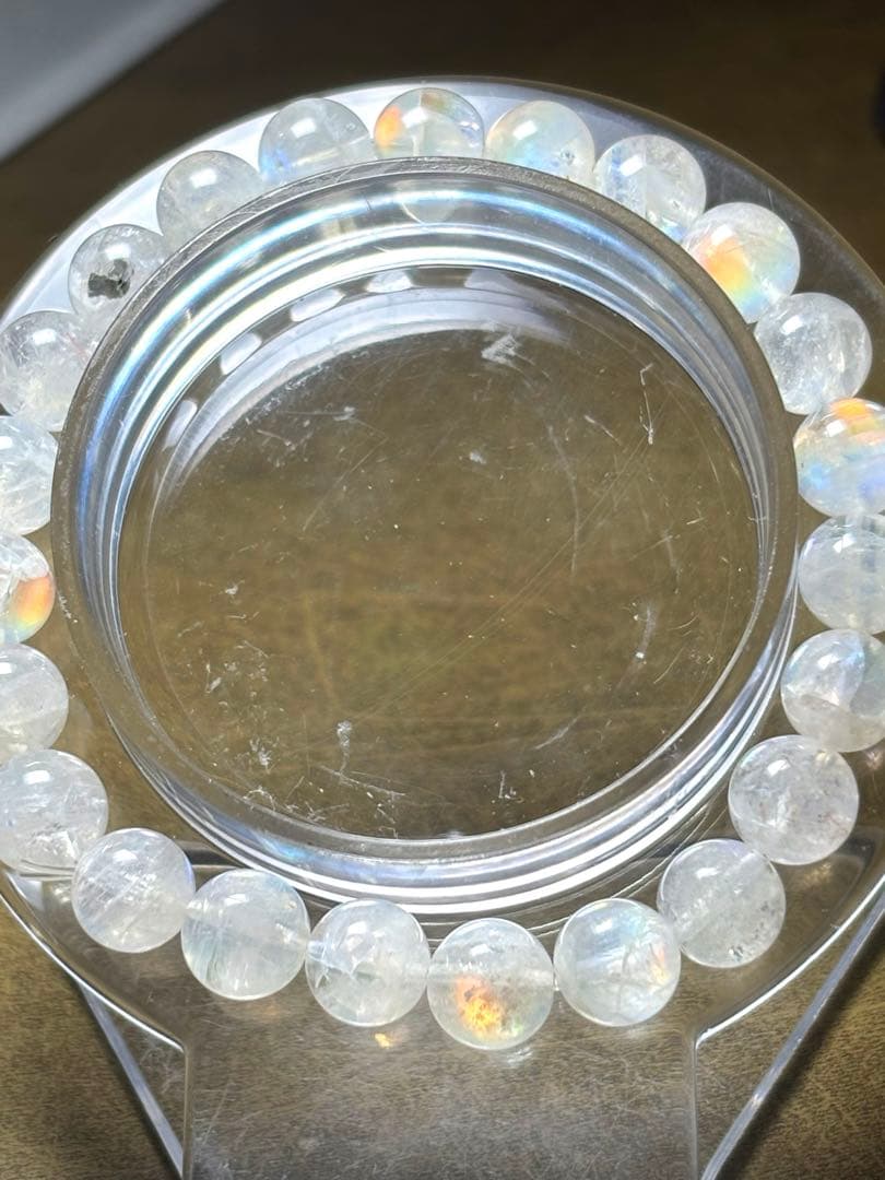 マダガスカル産　レインボームーンストーン　ブレスレット8.1〜8.3㎜（新品）