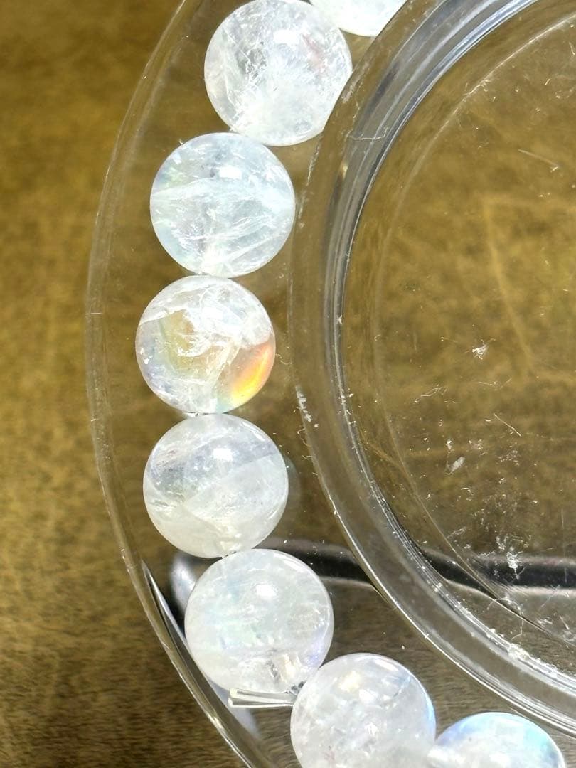 マダガスカル産　レインボームーンストーン　ブレスレット8.1〜8.3㎜（新品）