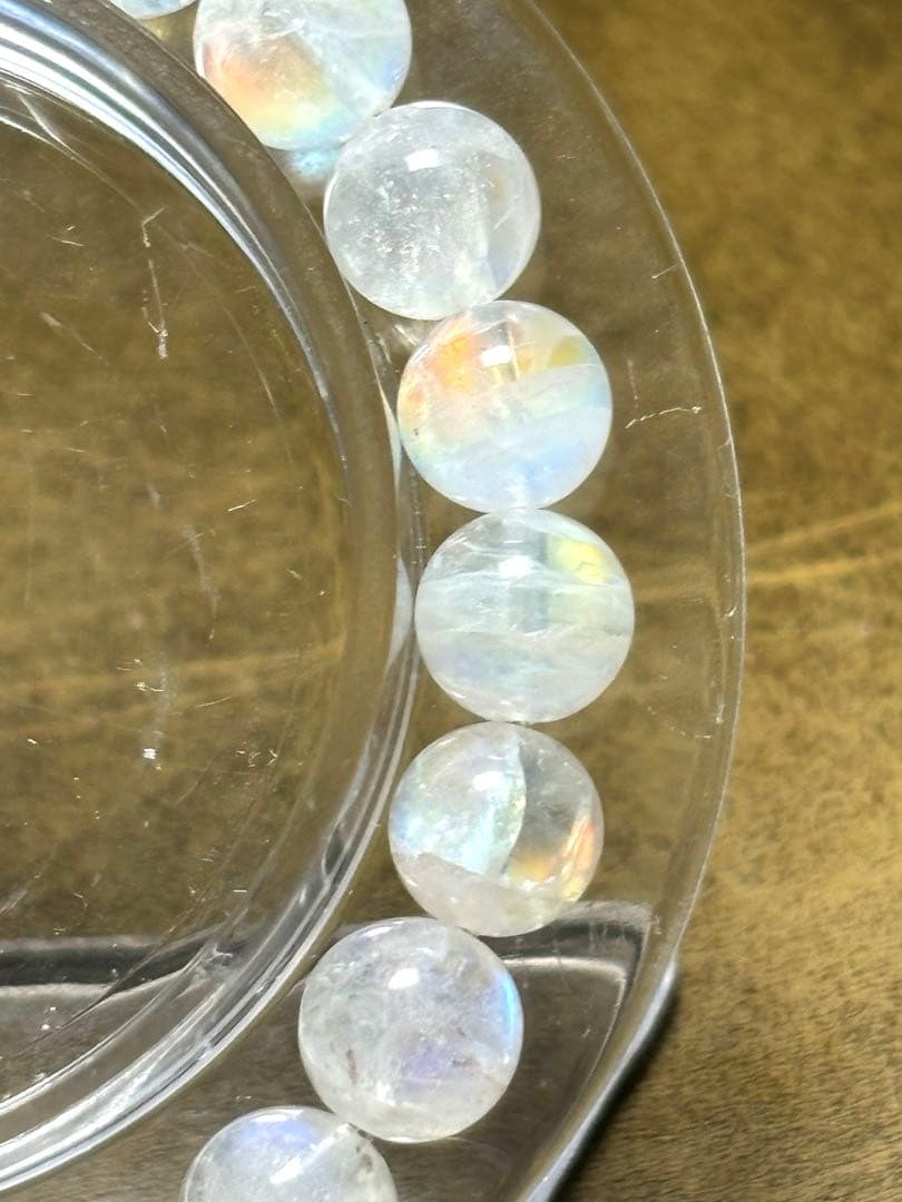マダガスカル産　レインボームーンストーン　ブレスレット8.1〜8.3㎜（新品）