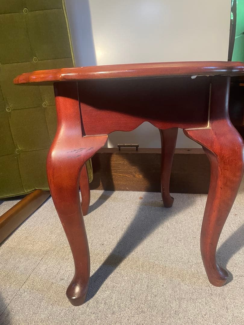 ユニバーサルファニチャー 猫脚サイドテーブル 高級クラシック　現状品
