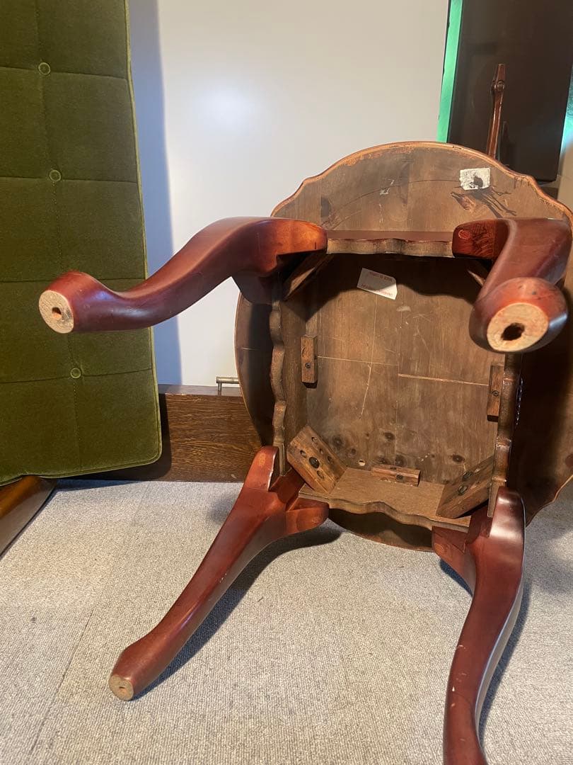 ユニバーサルファニチャー 猫脚サイドテーブル 高級クラシック　現状品