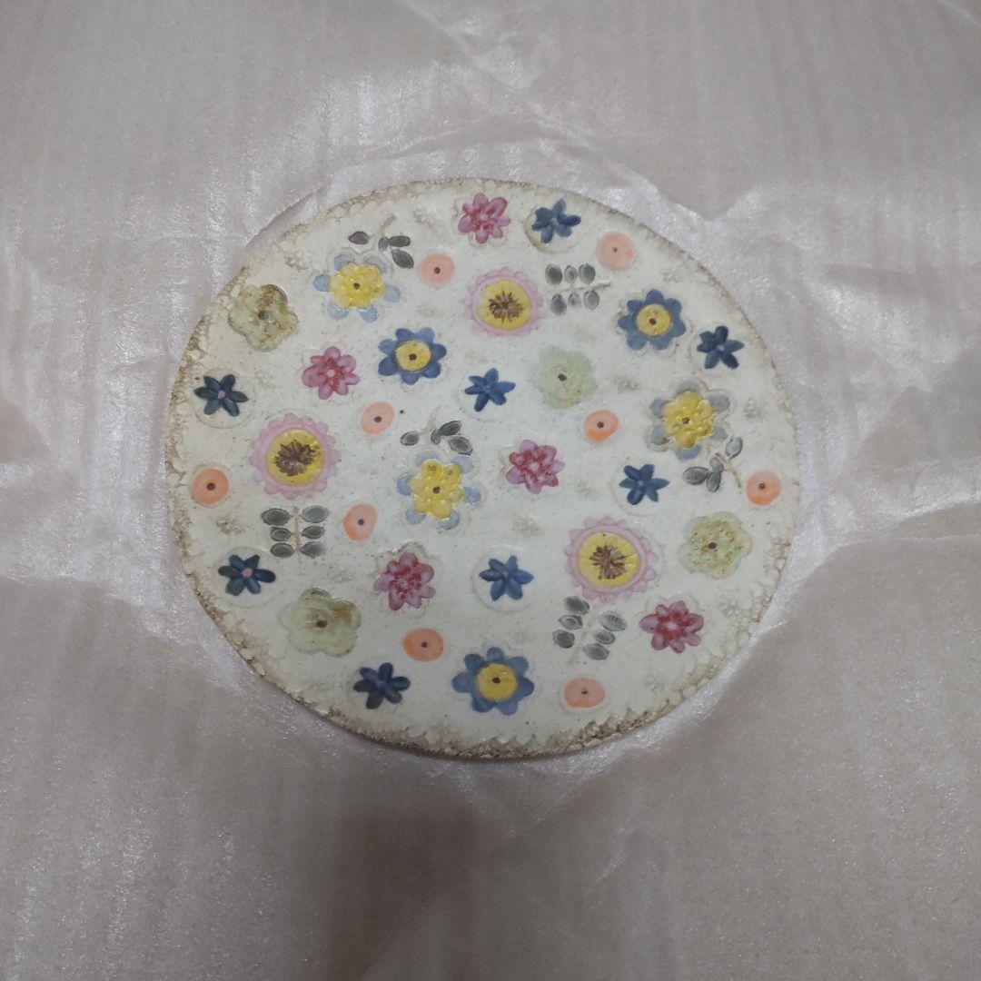 f*i様 新品、未使用 本田あつみさん フラワー 大皿 プレート