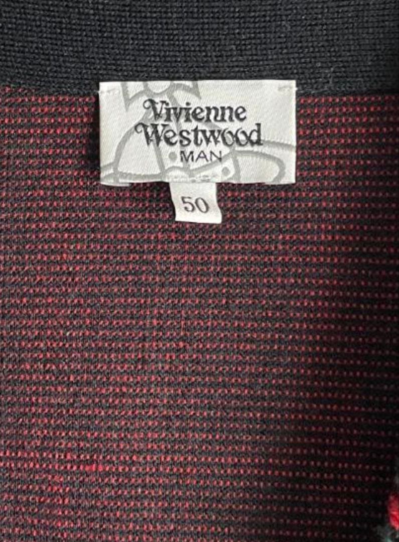 Vivienne Westwood チェック ボア カーディガン