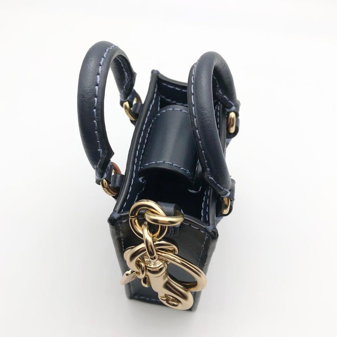 COACH ★大人気★ ミニトート バッグチャーム チェリー デニム 新品
