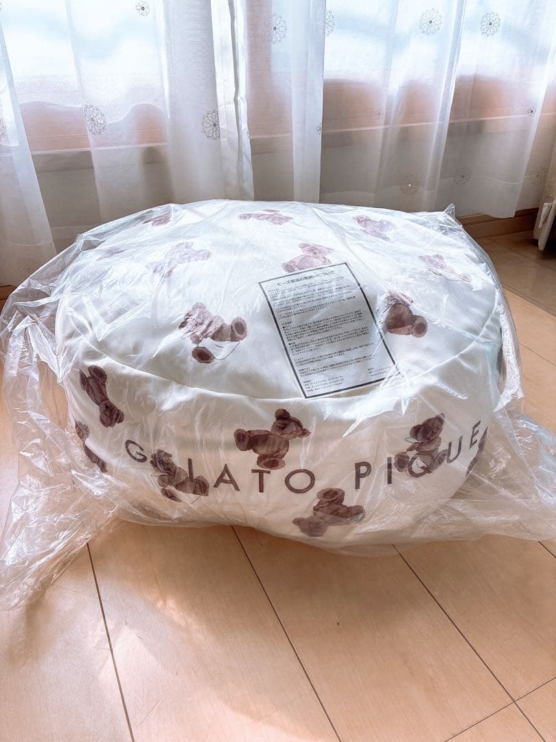 ジェラートピケ ビーズクッション ベアVer.