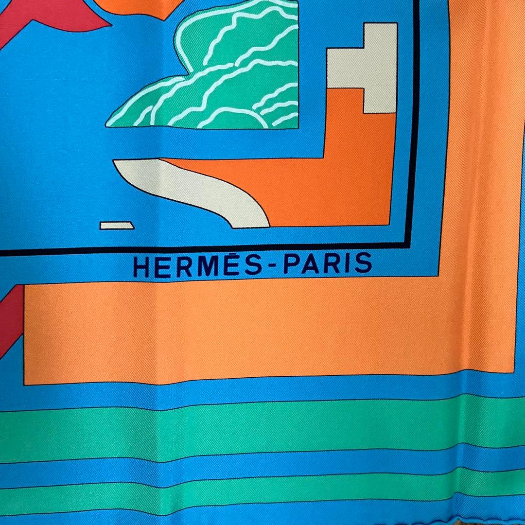 エルメス　スカーフ 90cm 未使用保管品‼️ 「パズル」柄