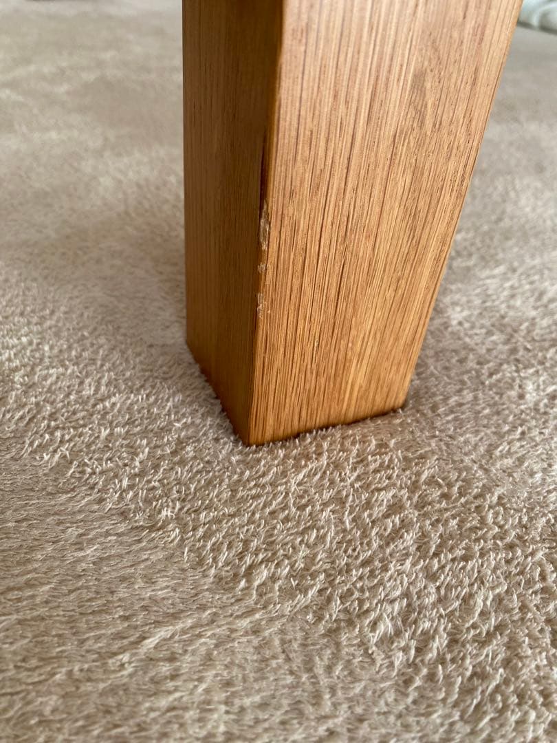 無印　無垢材ローテーブル