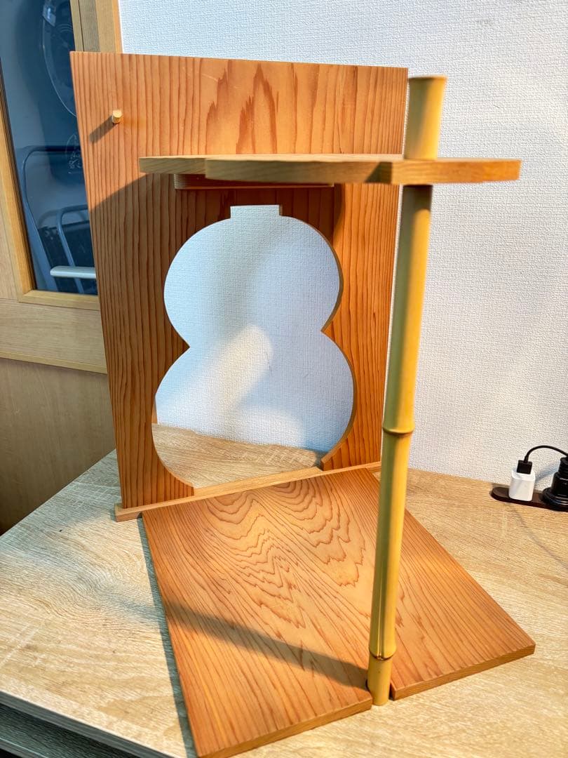 美品 茶道具 淡々斎好 瓢棚 組み立式 元箱