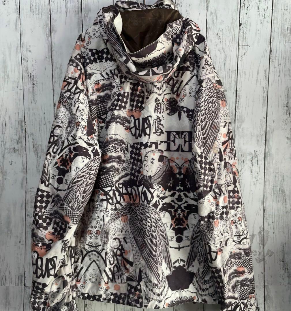 【入手困難】ボルコム スノー ウェア ジャケット プリント総柄 メンズ 和柄 L