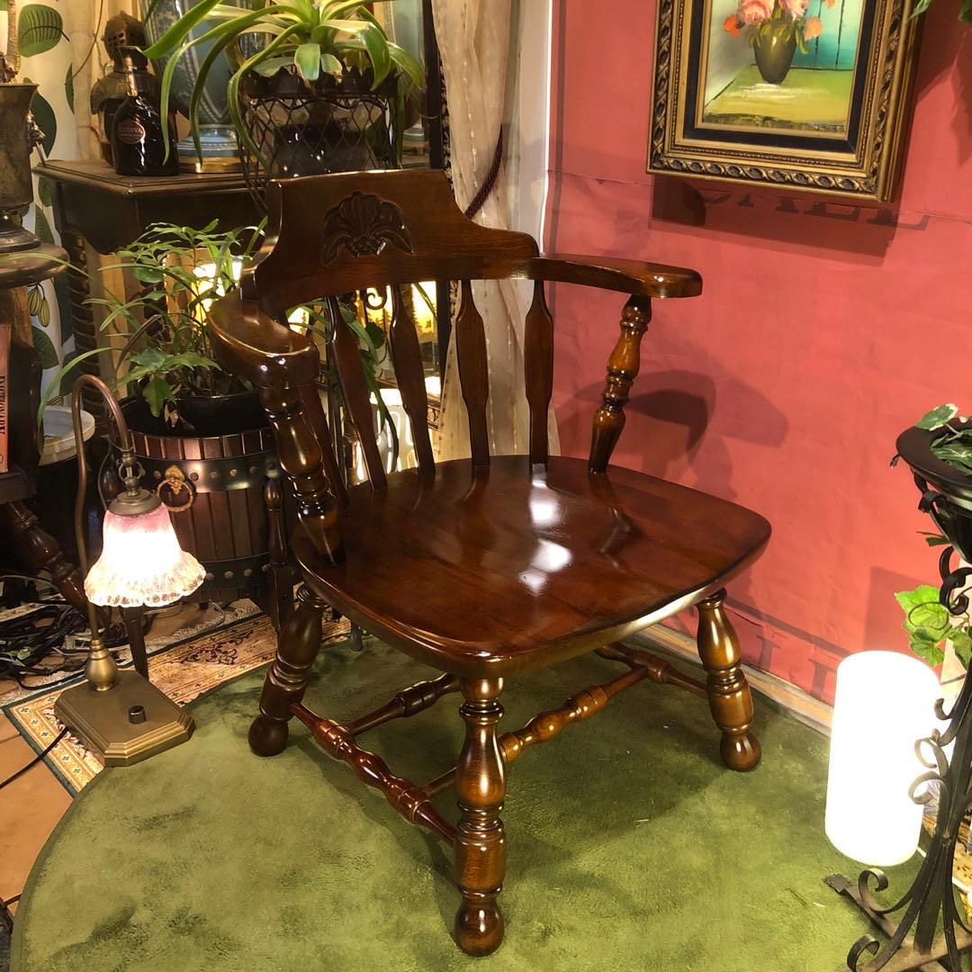 70,s ヴィンテージ L１　ブナ無垢材　アームチェア