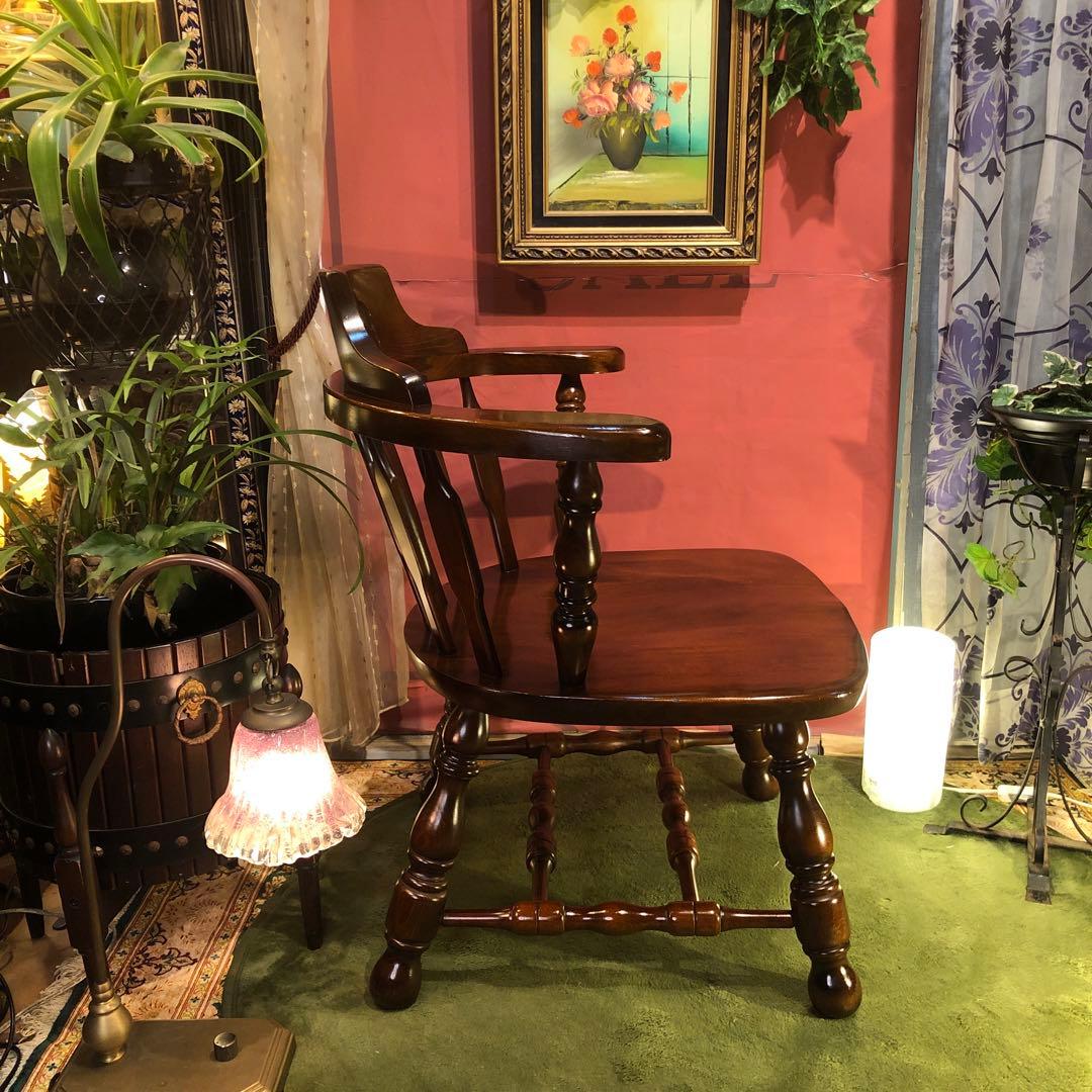 70,s ヴィンテージ L１　ブナ無垢材　アームチェア