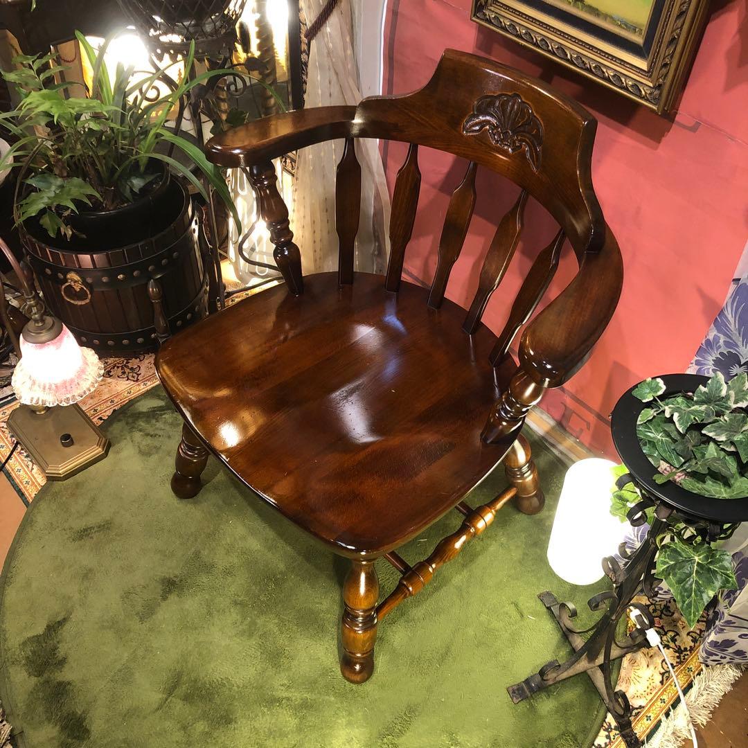 70,s ヴィンテージ L１　ブナ無垢材　アームチェア