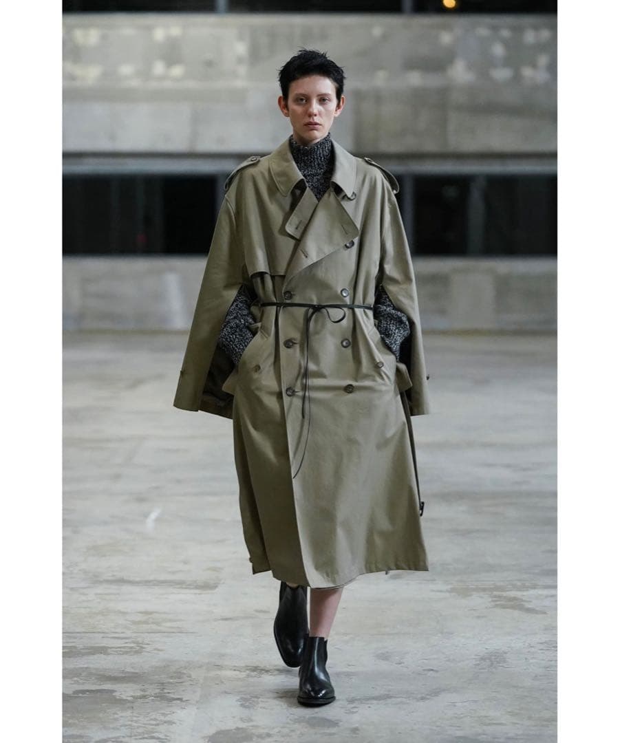ジャケット・アウター stein OVERSIZED TRENCH COAT \"BEIGE\"