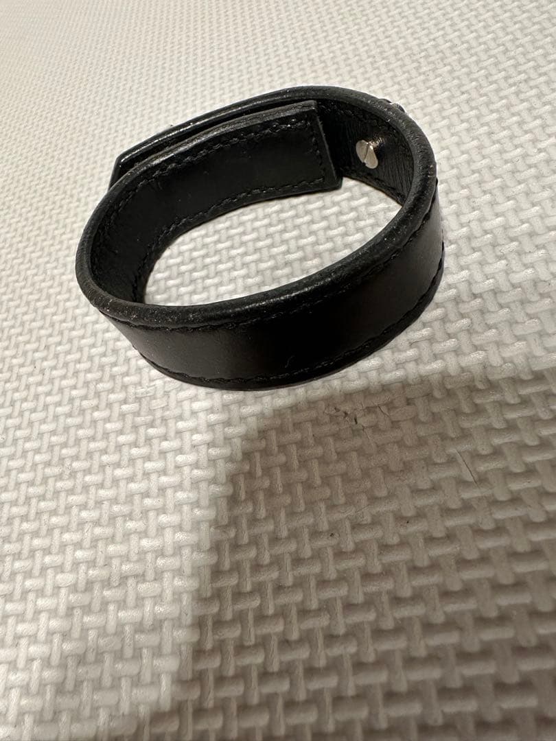 （最終値下げ）【ハンドメイド】レザーブレスレット　クロムエクセル