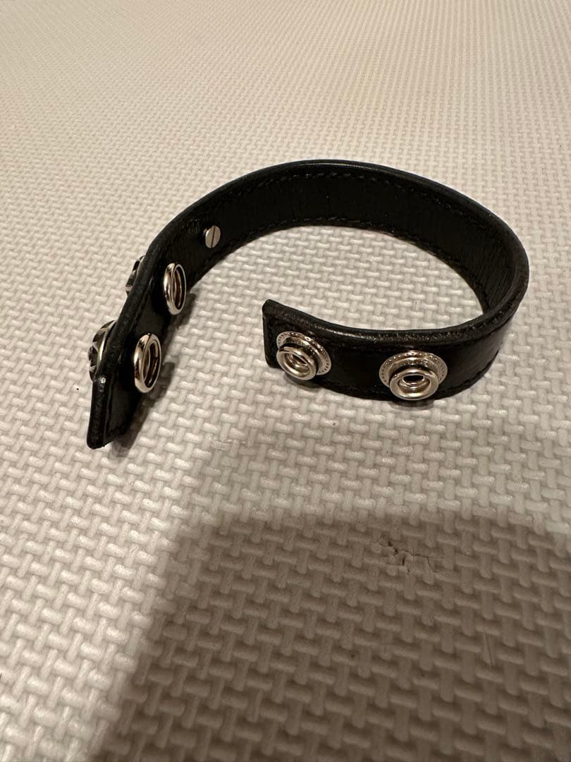 （最終値下げ）【ハンドメイド】レザーブレスレット　クロムエクセル
