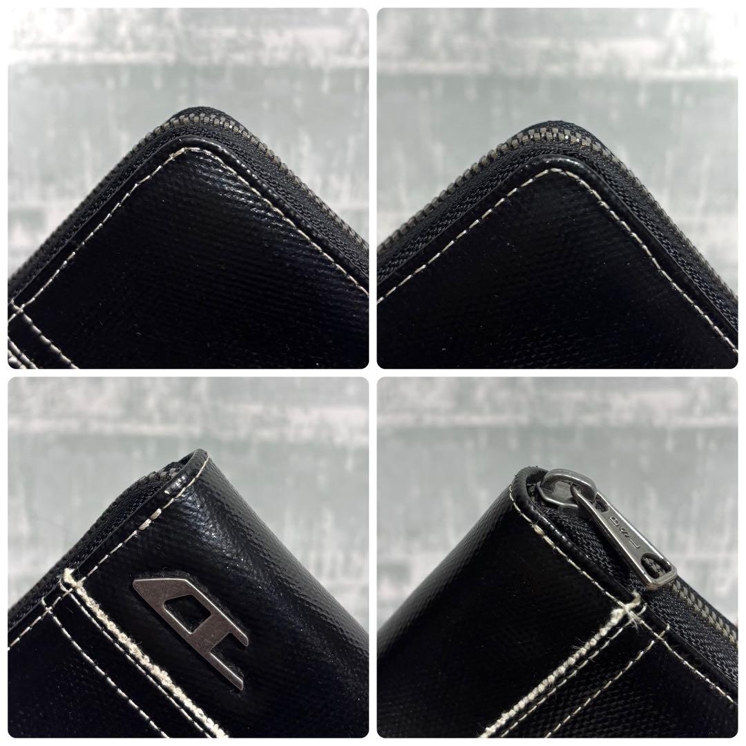 【まさやん！】DIESEL ディーゼル 長財布 ラウンドジップ ブラック