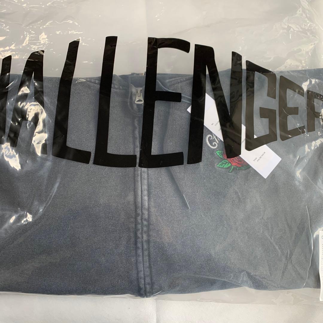 L黒【CHALLENGER】ROSE ZIP HOODIE／新品タグ付／送料込