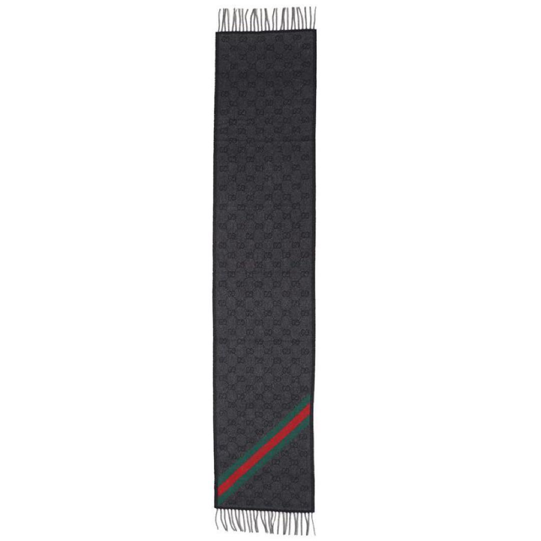 GUCCI GG マフラー フリンジ付き
