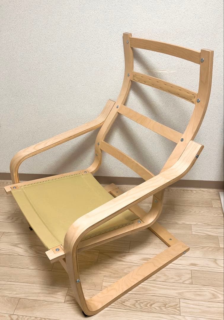 IKEA ポエング パーソナルチェア クッション イケア グレー 送料込