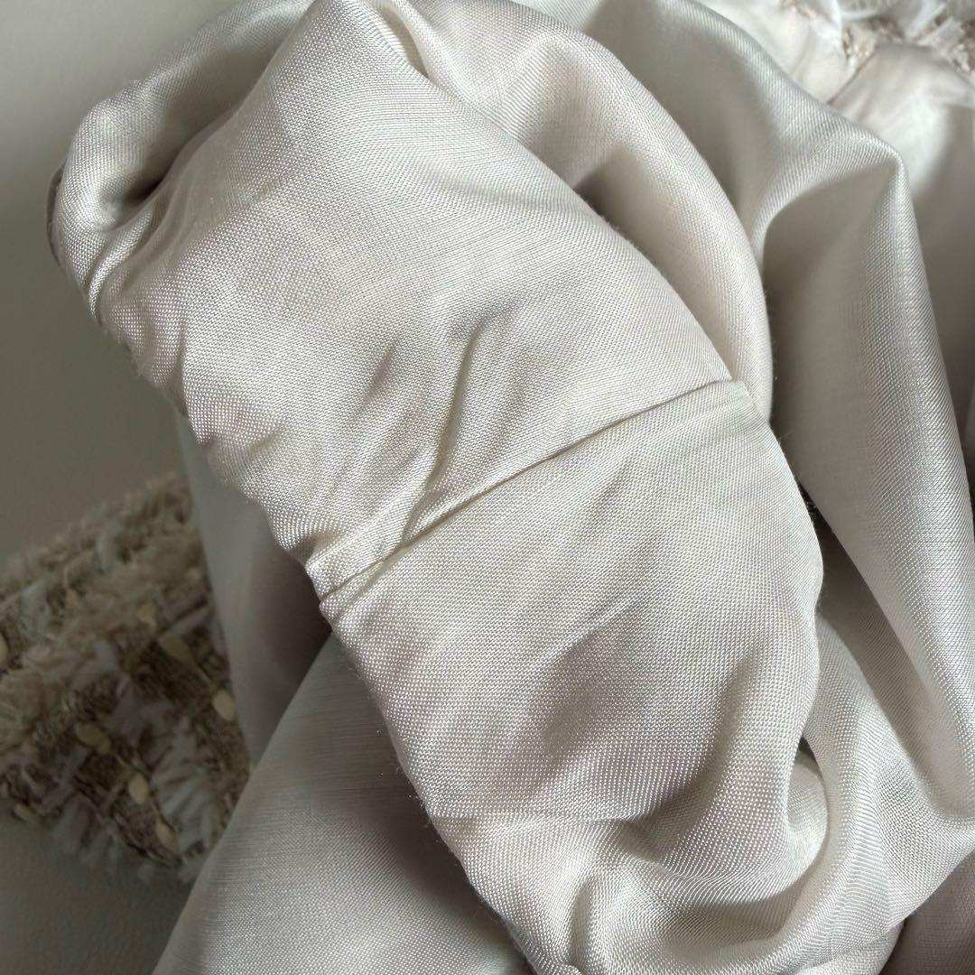 美品　フォクシー　ツイードジャケット　ピンクベージュ　38