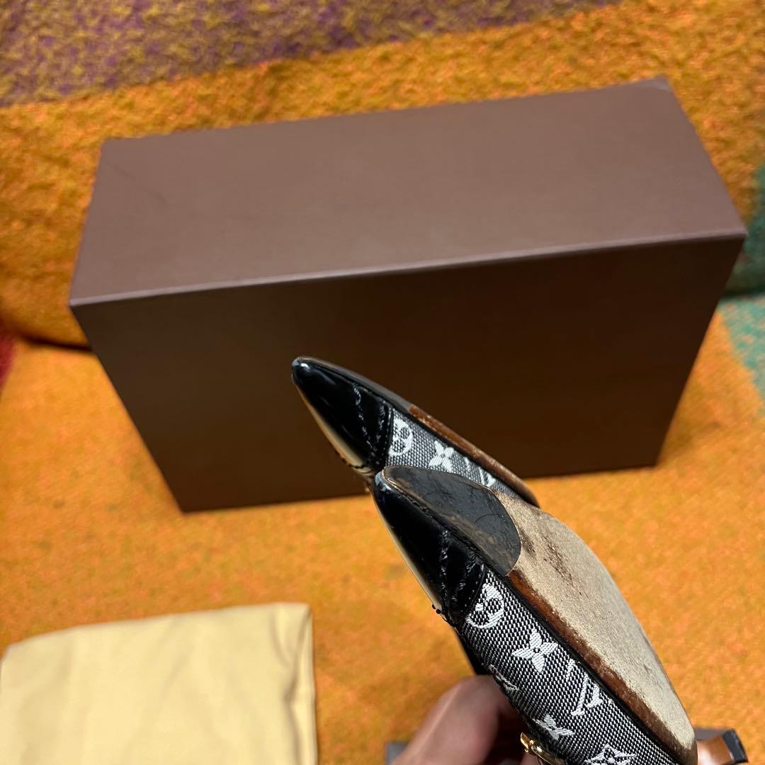 LOUIS VUITTON パンプス　モノグラム　ポインテッドトゥ　34