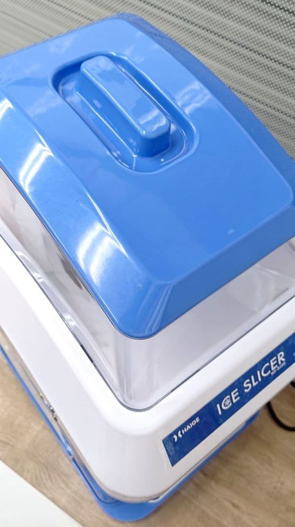 【25年購入品・中古】ハイガーかき氷機電動業務用WF-B188ペダルスイッチ付き