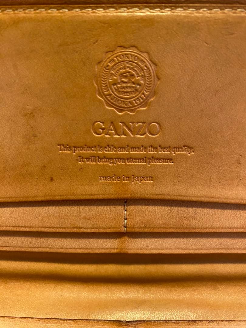 美品　GANZO ガンゾ　長財布　コードバン　（箱付き）日本製
