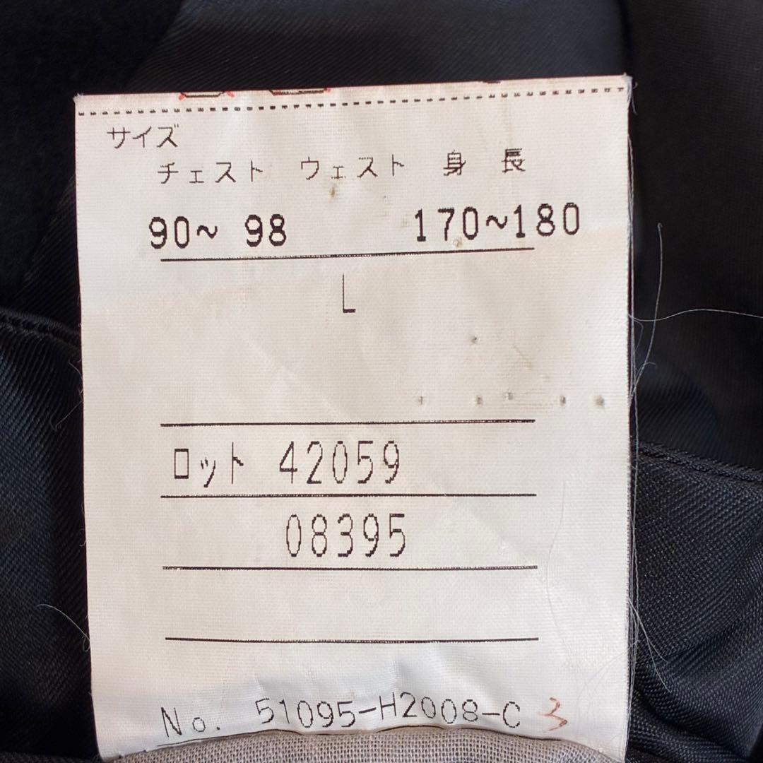 カシミア100% ダブルチェスターコート XL相当 マキシ丈 ロングコート 黒