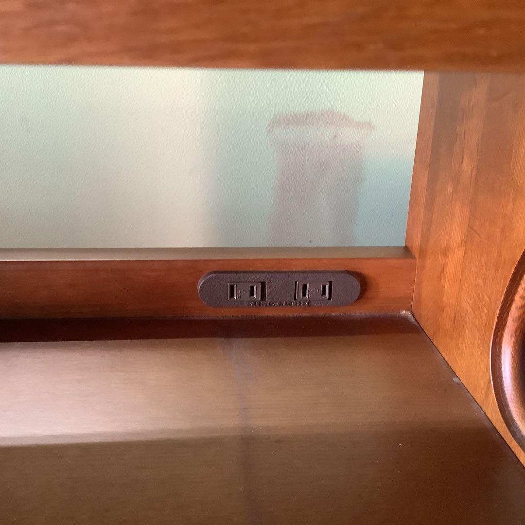 【値下げ！】maruni ナチュラルウッド 電話台 4段引き出し+上部1引き出し