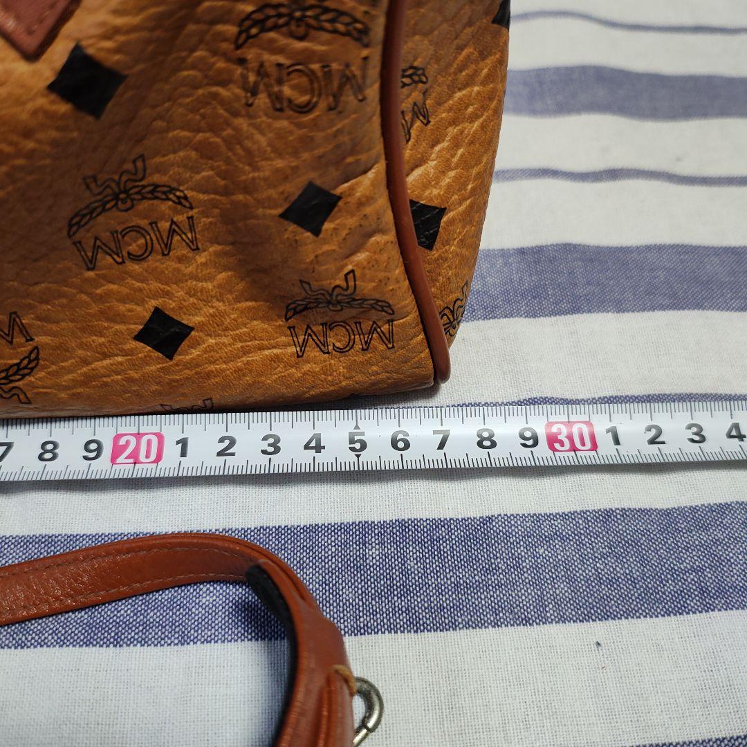 美品　MCM ブラウン ミニボストンバッグ