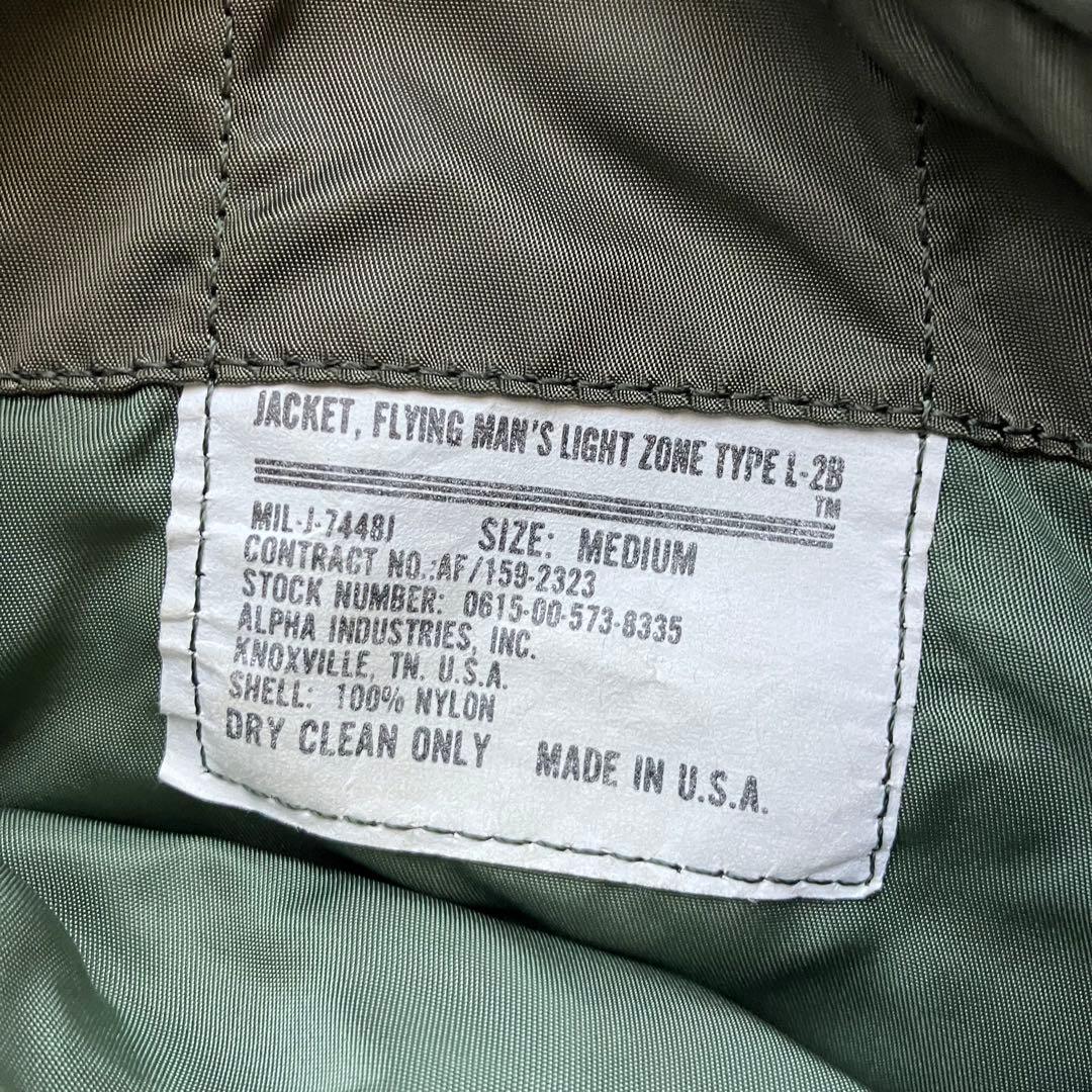 ロ*プ様 80s USA製 ALPHA INDUSTRIES L-2B フライト