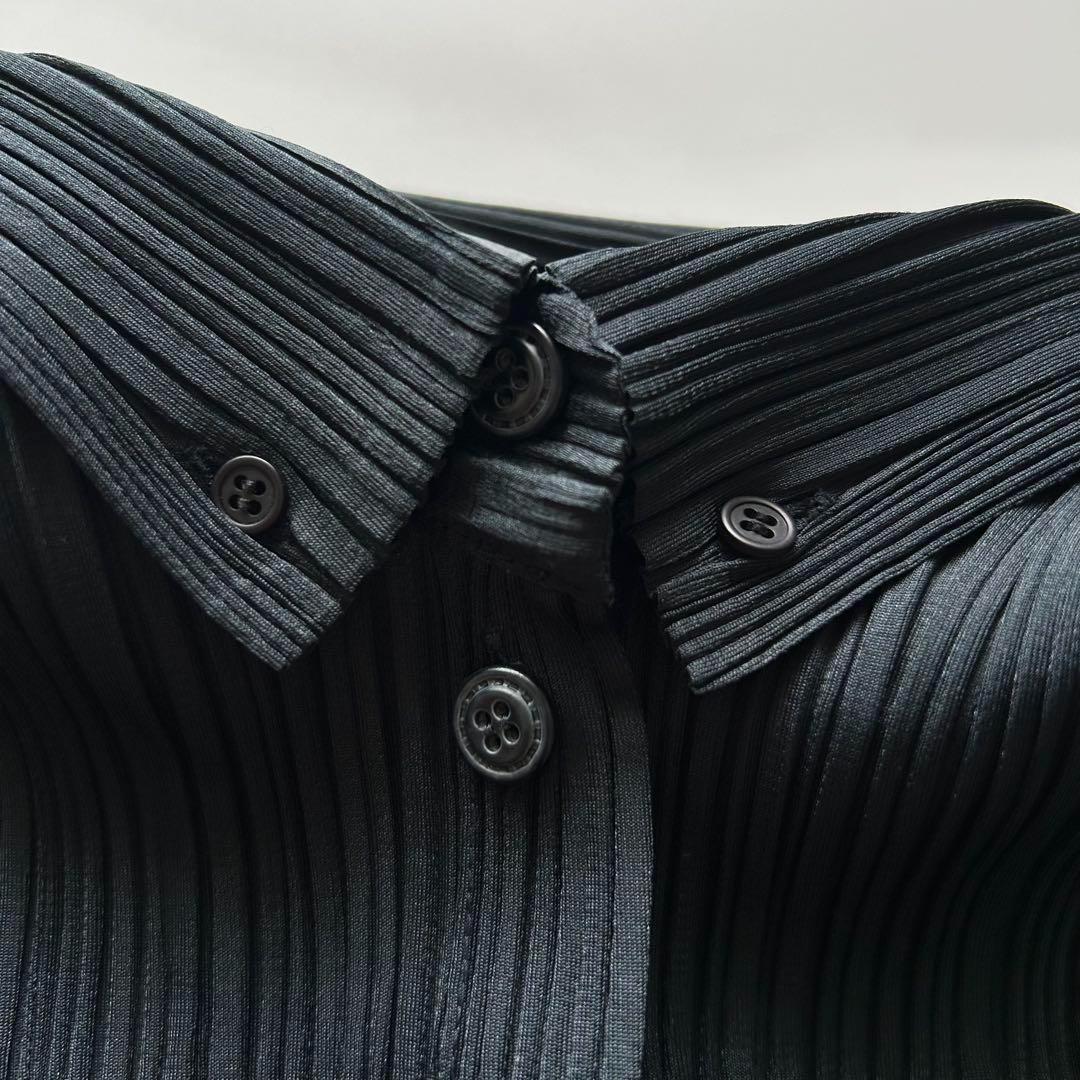 ISSEY MIYAKE プリーツプリーズ フリンジ　ブラウス サイズ3