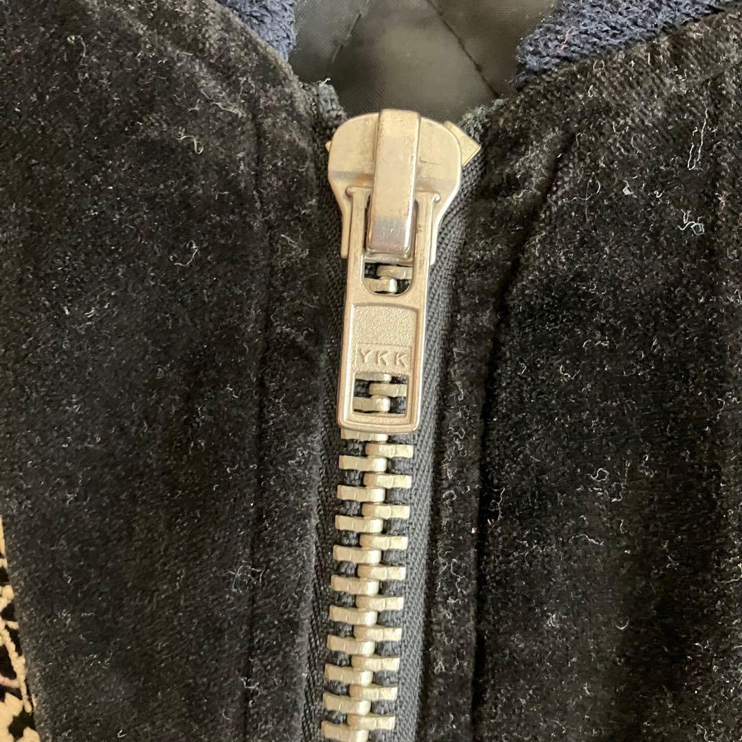 デザイン◎ 80's 別珍 龍刺繍スーベニアJKT スカジャン 黒 L