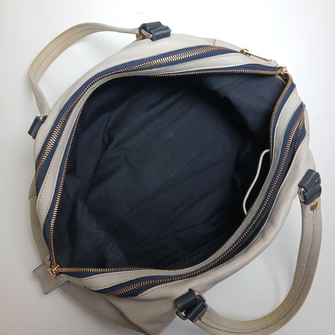 ✨良品✨セリーヌ　マリーヌ　スモールボストン ライトグレー